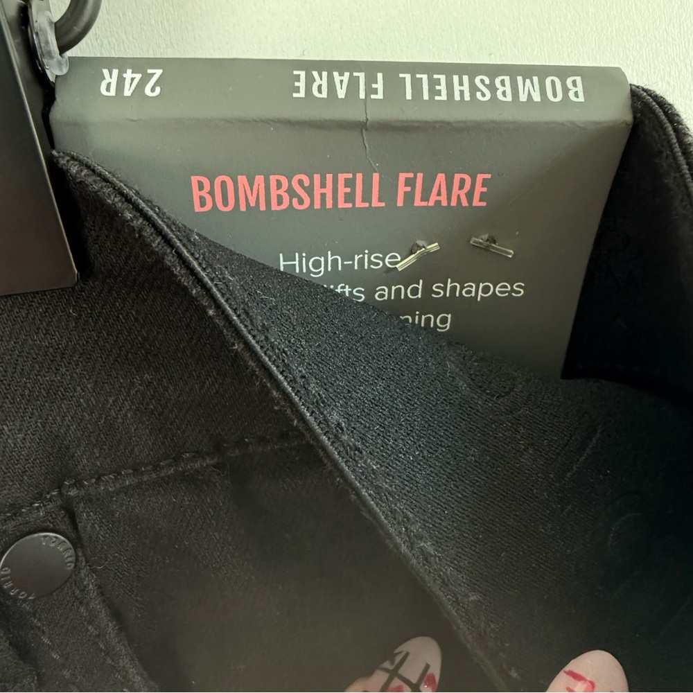 Torrid Black Premium Bombshell High-Rise Flare Jeans - Picture 9 of 10
